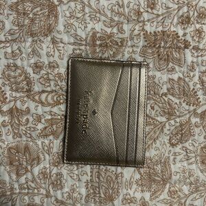 Kate Spade Metallic Gold Card Holder